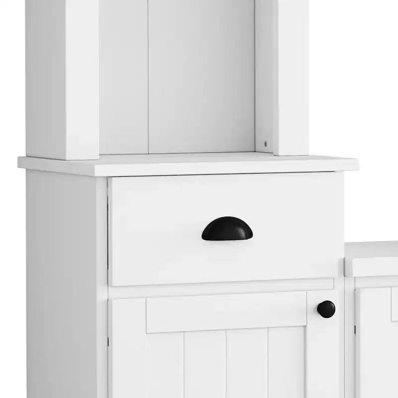 Meuble mural de divertissement TV avec pont 75, meuble de rangement TV avec étagères, grande console média avec étagères réglables
