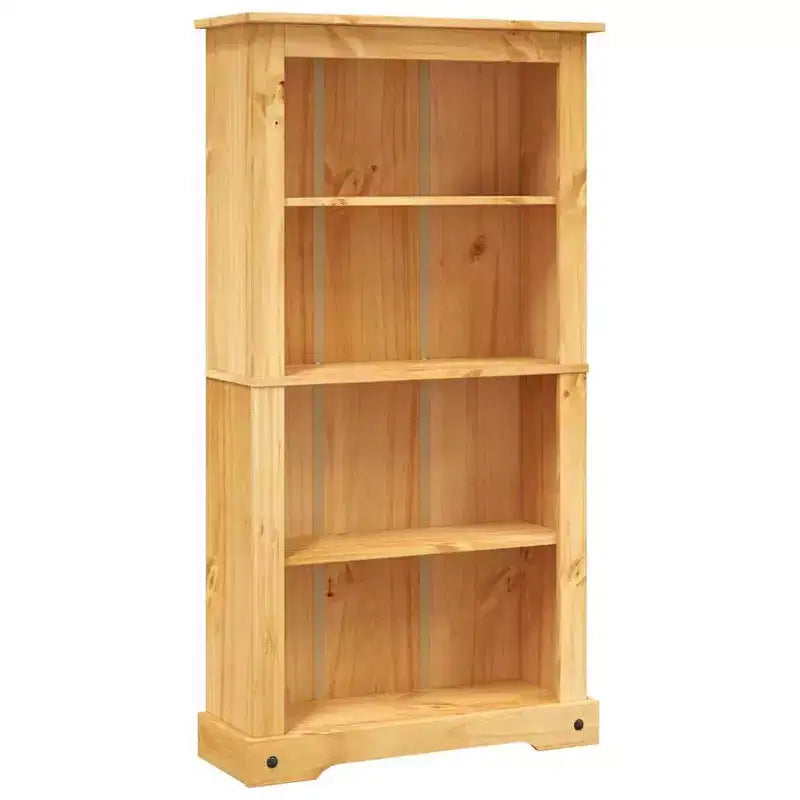 vidaXL 3/4-Tier Bookcase Mexican Pine Corona Range