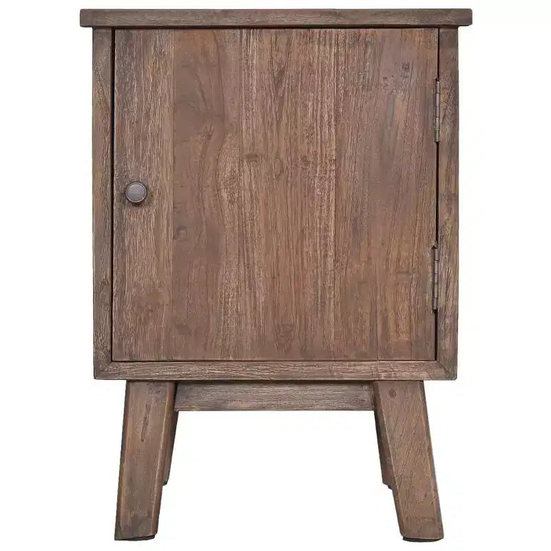 Table de chevet 40 x 30 x 53 cm en teck massif