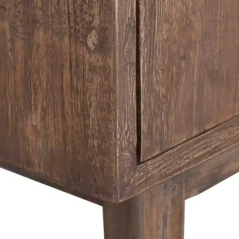 Table de chevet 40 x 30 x 53 cm en teck massif