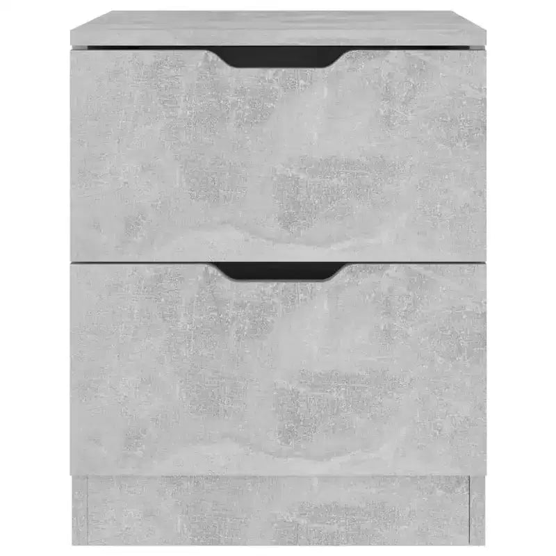 vidaXL Side Cabinet Storage Side End Table for Living Room Engineered Wood - Concrete Gray