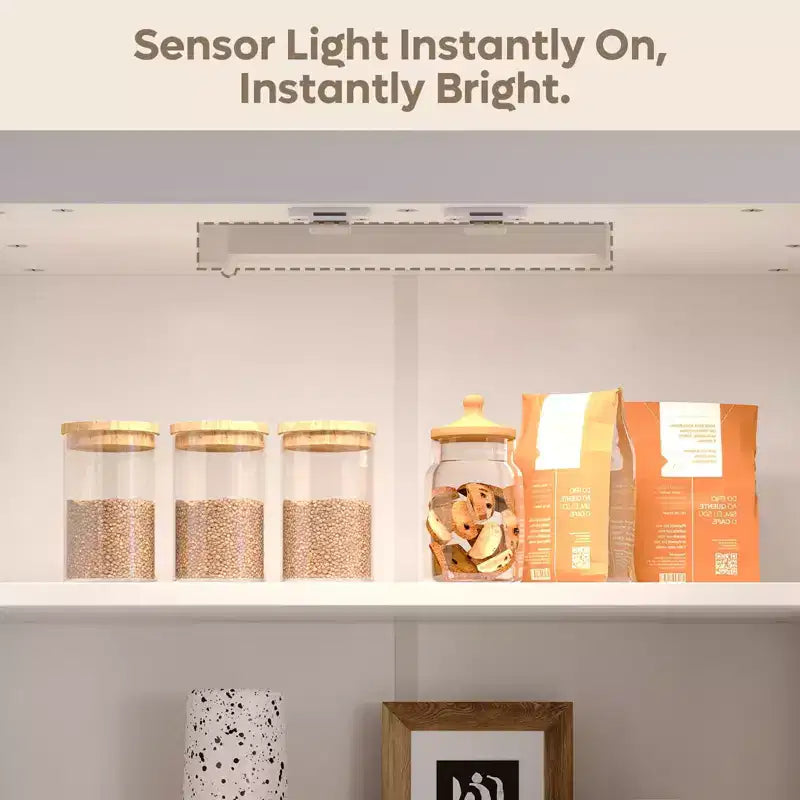 Bestier 72 Tall Kitchen Pantry Storage Cabinet with Doors and Shelves, Food Pantry Cabinet with Motion Sensor Light