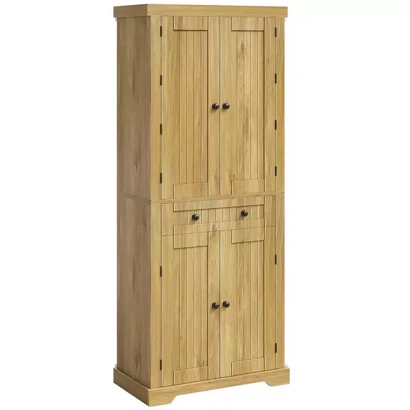 Bestier 72 Tall Kitchen Pantry Storage Cabinet with Doors and Shelves, Food Pantry Cabinet with Motion Sensor Light