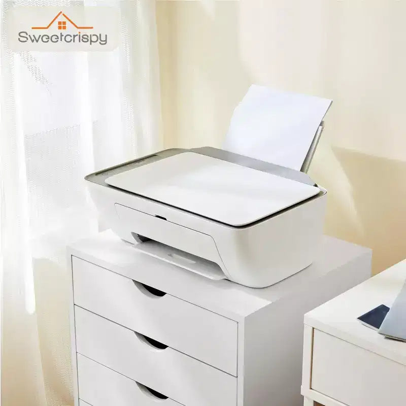 Classeur mobile à 5/7 tiroirs, Organisateur de rangement moderne sous le bureau pour le bureau et la maison, Tiroirs en bois naturel lisses et silencieux