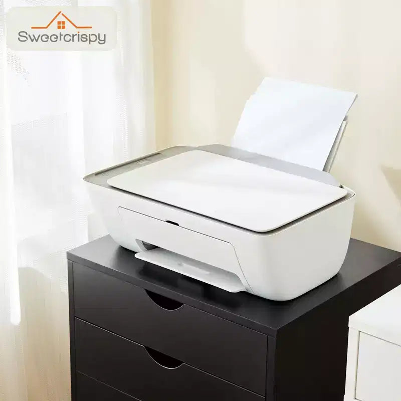 Classeur mobile à 5/7 tiroirs, Organisateur de rangement moderne sous le bureau pour le bureau et la maison, Tiroirs en bois naturel lisses et silencieux