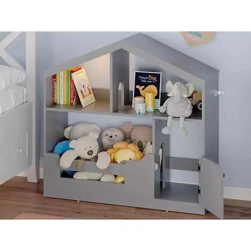 Étagère à livres pour enfants à 2 niveaux avec capteur de mouvement - Étagère à livres en bois, Organisateur de rangement de jouets, Présentoir à livres pour chambres d'enfants, salles de classe, salles de jeux