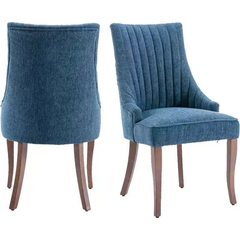 Chaise plissée minimaliste, rembourrage doux pieds en bois massif, usage domestique