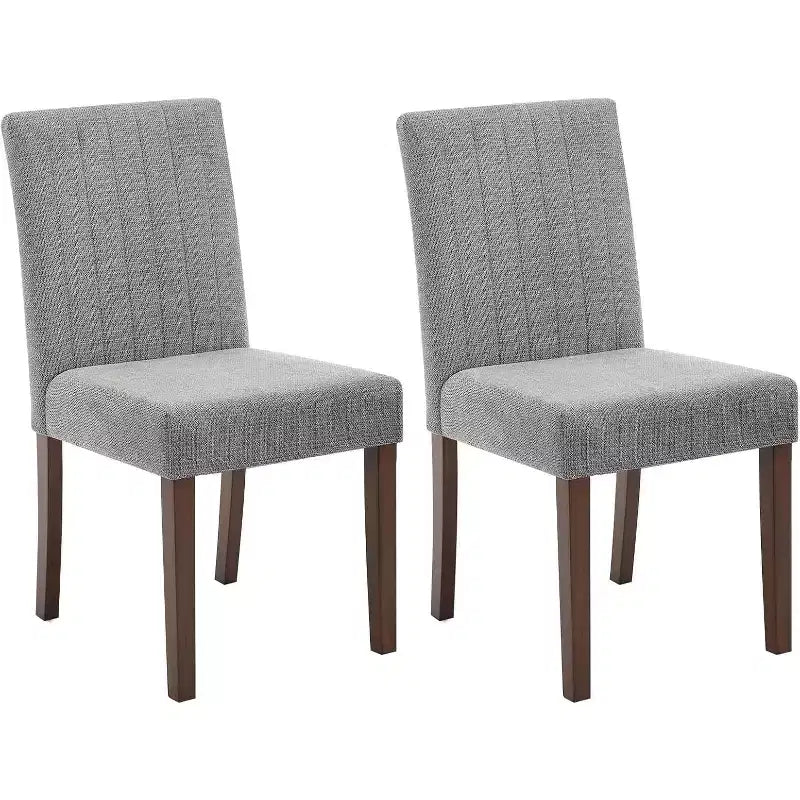 Chaises de salle à manger modernes avec assise rembourrée et pieds en bois robustes pour salle à manger, restaurant et cuisine