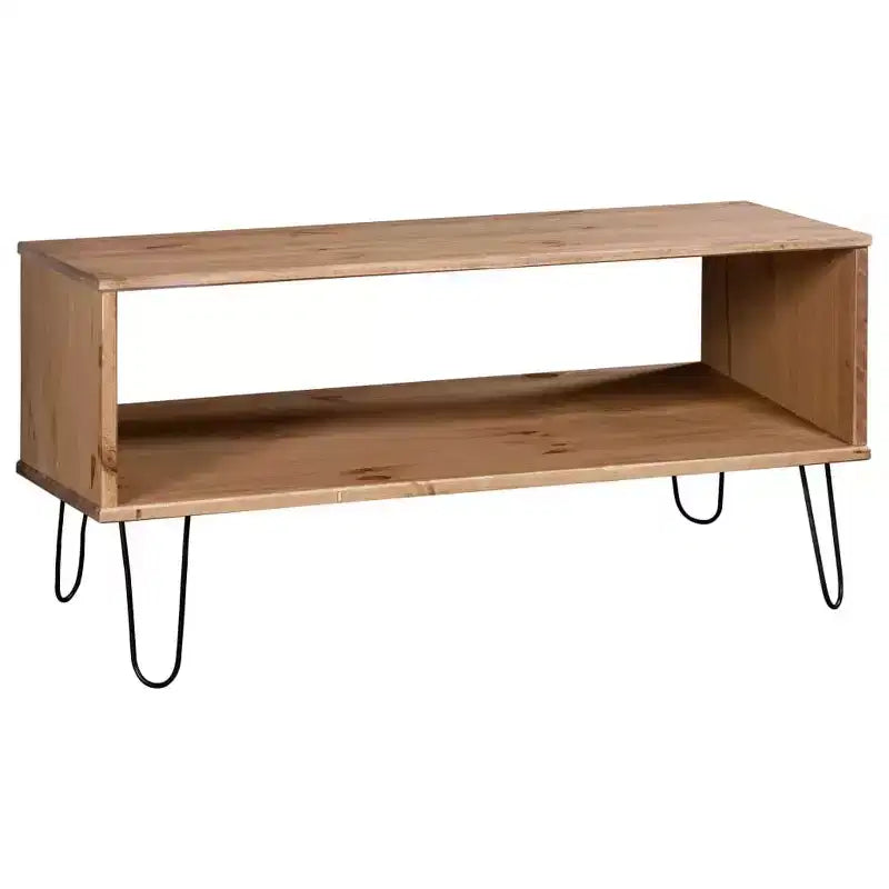 vidaXL Coffee Table End Table Accent Sofa Table New York Solid Wood Pine