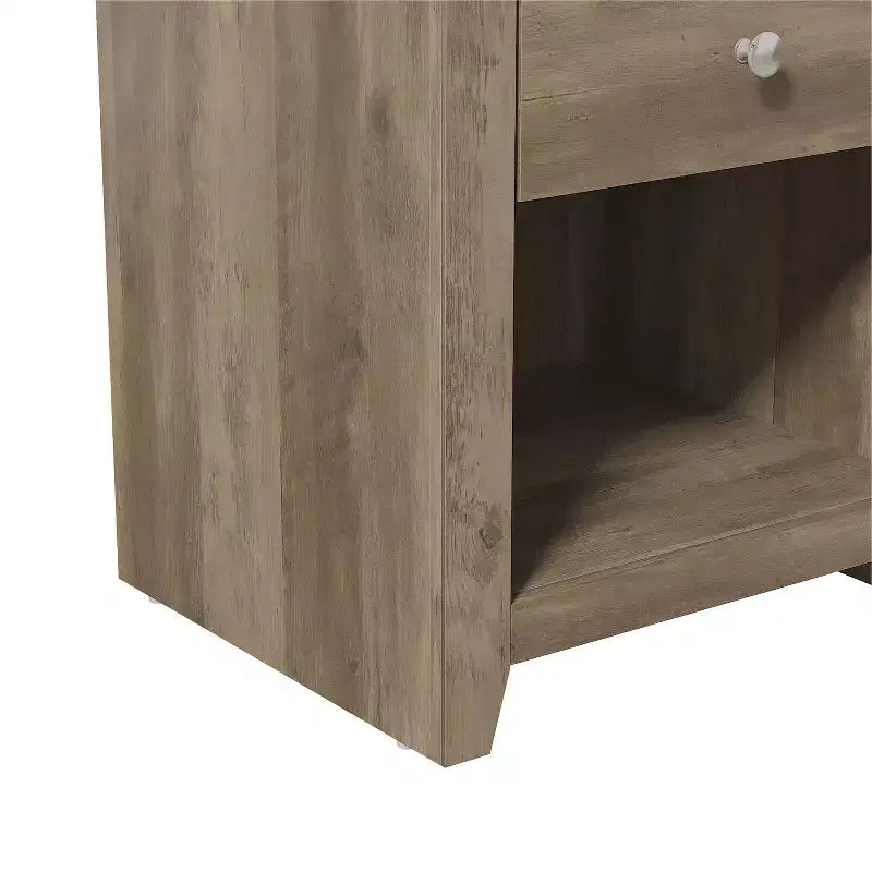 Tables de Chevet Modernes 1 Tiroir avec Rangement Ouvert, Lot de 2 49 cm (L) x 43 cm (P) x 53 cm (H)
