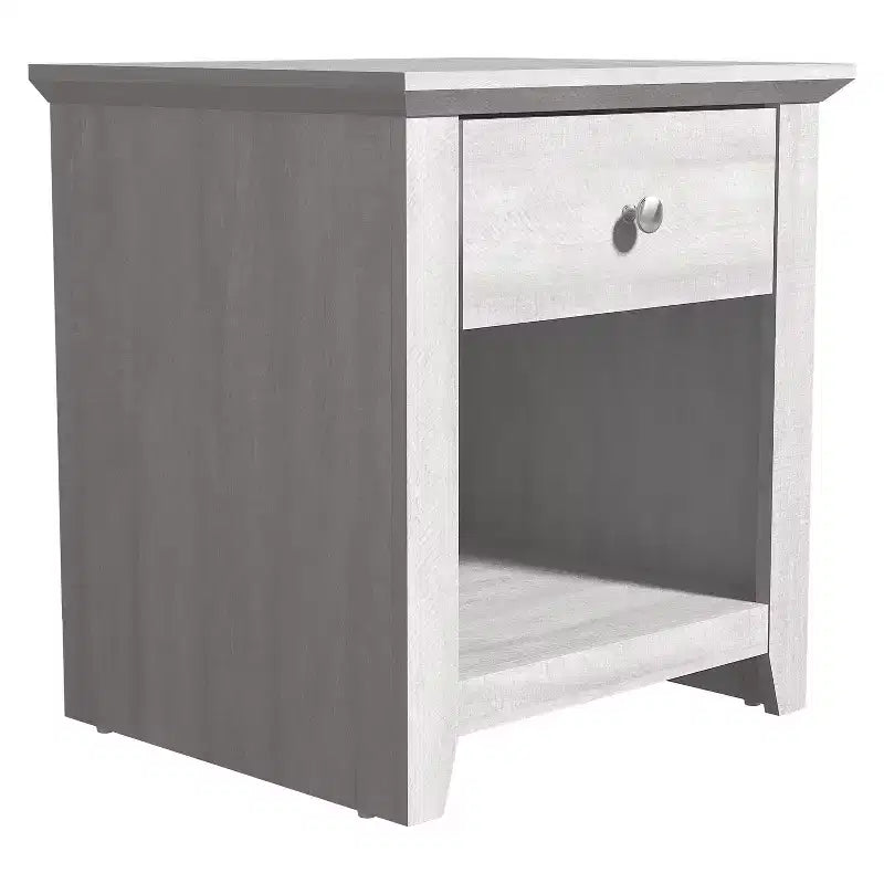 Tables de Chevet Modernes 1 Tiroir avec Rangement Ouvert, Lot de 2 49 cm (L) x 43 cm (P) x 53 cm (H)