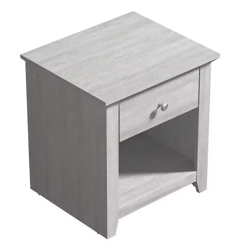 Tables de Chevet Modernes 1 Tiroir avec Rangement Ouvert, Lot de 2 49 cm (L) x 43 cm (P) x 53 cm (H)