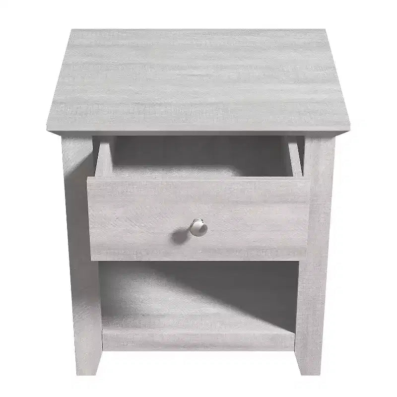 Tables de Chevet Modernes 1 Tiroir avec Rangement Ouvert, Lot de 2 49 cm (L) x 43 cm (P) x 53 cm (H)