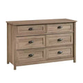 GDFStudio Marlow 52 Rustic 6-Drawer Wood Bedroom Dresser