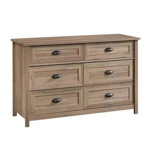 GDFStudio Marlow 52 Rustic 6-Drawer Wood Bedroom Dresser