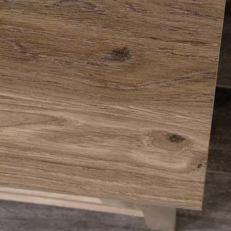 Commode rustique en bois à 6 tiroirs de 52 po