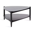 Kate and Laurel Knowlton Wood Coffee Table, 32x31x17, Black