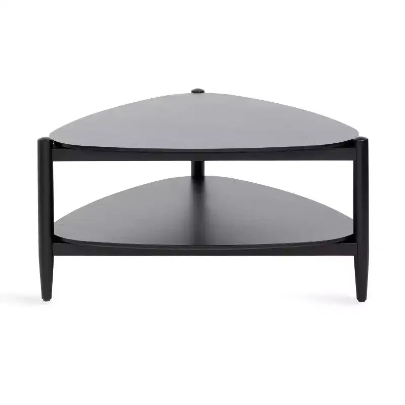 Kate and Laurel Knowlton Wood Coffee Table, 32x31x17, Black