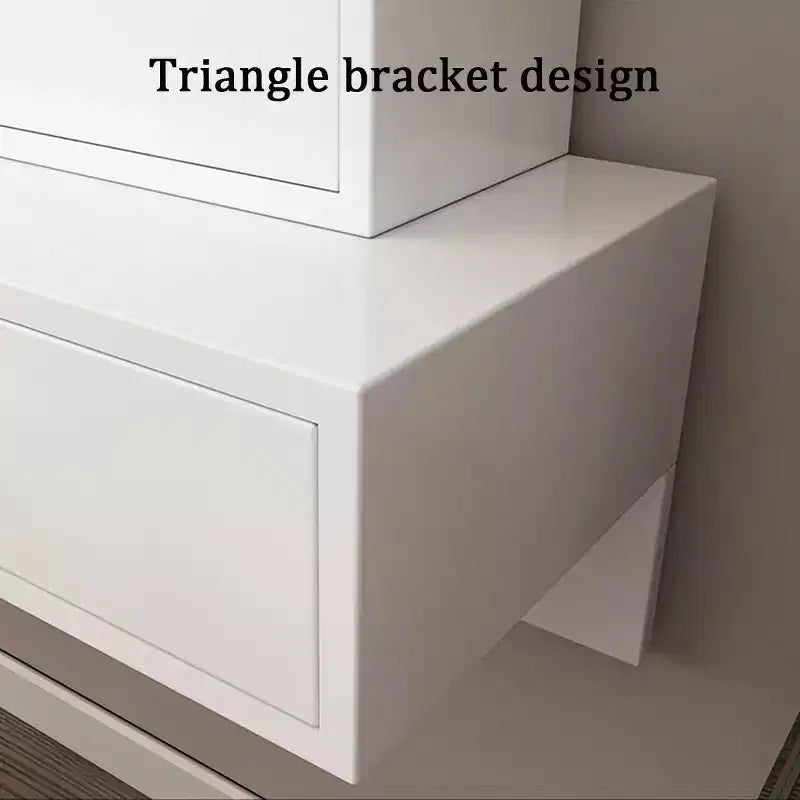 47 Floating Shelf with Drawer, Wall-Mounted Multi-Purpose Desk & Vanity Table for Bedroom, Bathroom