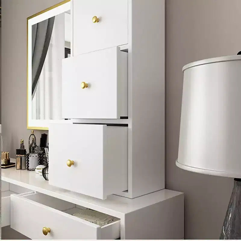 47 Floating Shelf with Drawer, Wall-Mounted Multi-Purpose Desk & Vanity Table for Bedroom, Bathroom