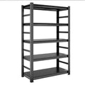 5-Tier Dark Heavy-Duty Metal Storage Shelf, Adjustable Organizer Rack