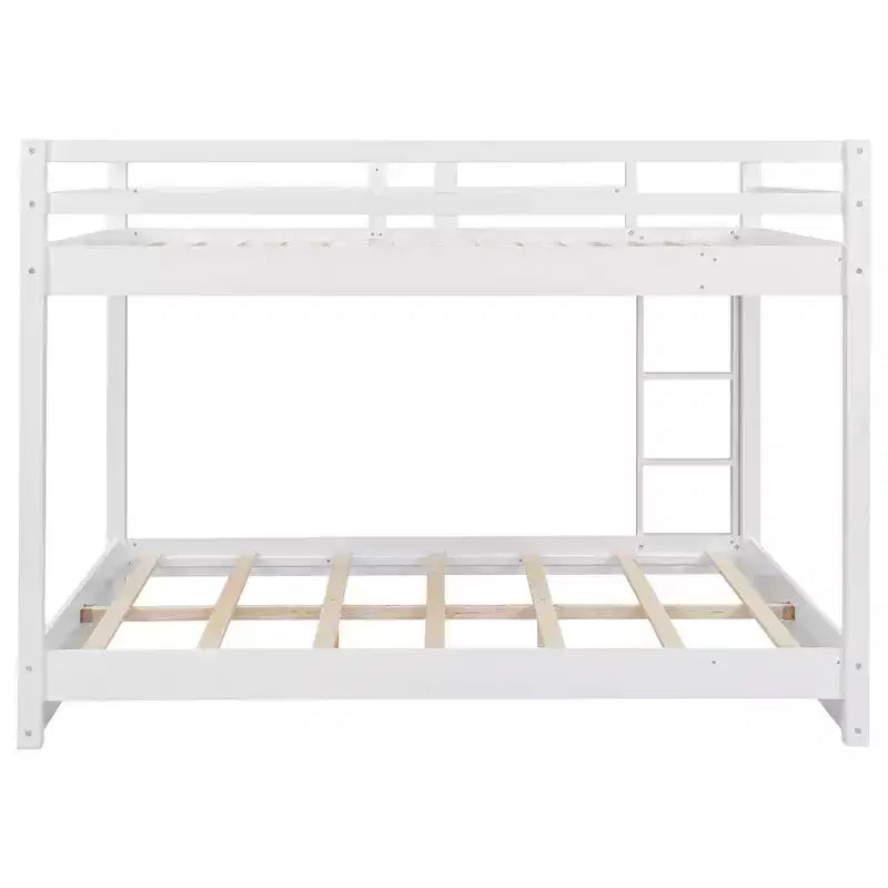Luxystar Queen Size Wooden Bunk Bed with Trundle for Kids Room and Apartment