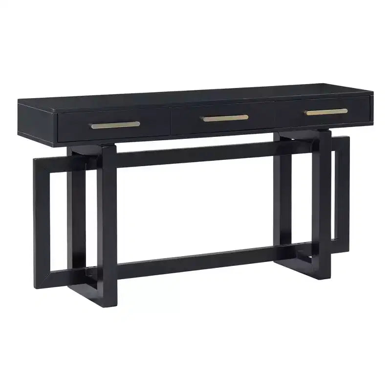 Okak Modern Artsy Style Console Table with 3 Drawers,Elegant Entryway Table with Cross Legs,Foyer Tables for Entryway,Living Room