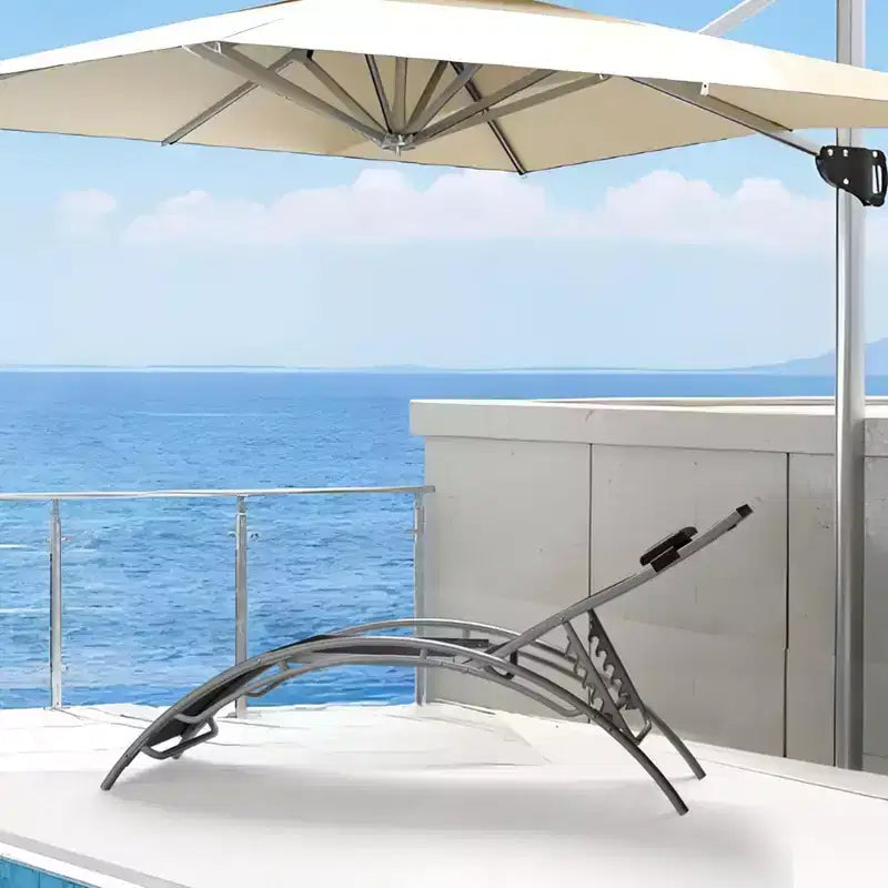 Patio Chaise Lounge Set of 2, Outdoor Lounge Chairs with Adjustable Backrest, All-Weather Sunbathing Recliner Chairs for Backyard, Balcony, Beach