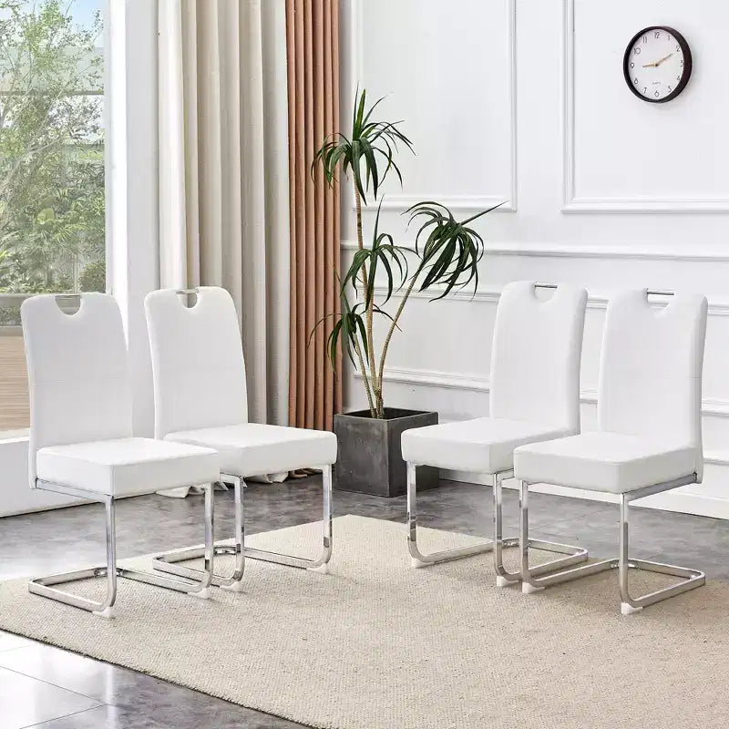 MAYEERTY Set of 4 Thickened Dining Chairs with Ergonomic Comfort for Home Office