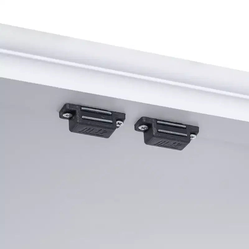 GDFStudio Clara Modern Wood Tall Bathroom Storage Cabinet with Double Doors, Adjustable Shelf and 2 Drawers