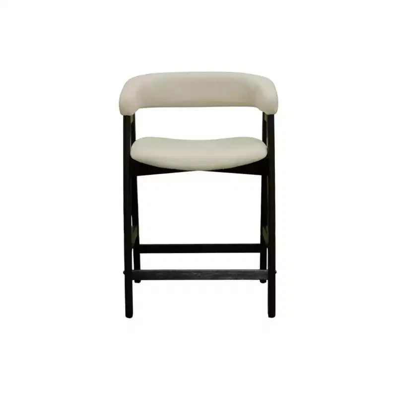 Chaises hauteur comptoir, noir vintage (lot de 2)