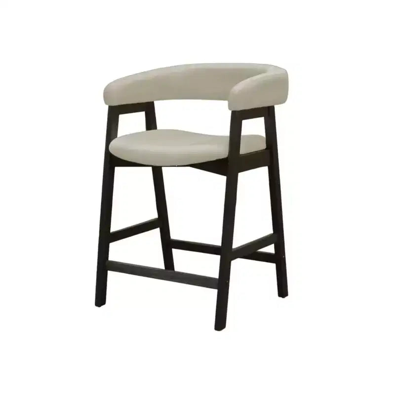 Chaises hauteur comptoir, noir vintage (lot de 2)