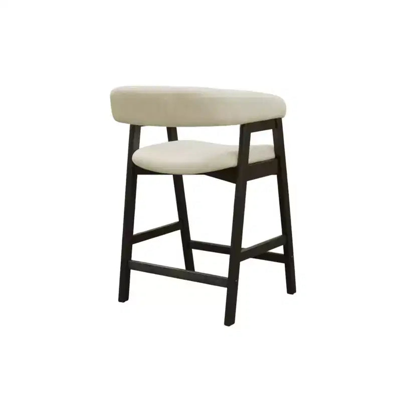 Chaises hauteur comptoir, noir vintage (lot de 2)