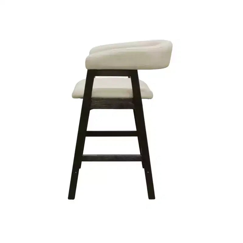 Chaises hauteur comptoir, noir vintage (lot de 2)