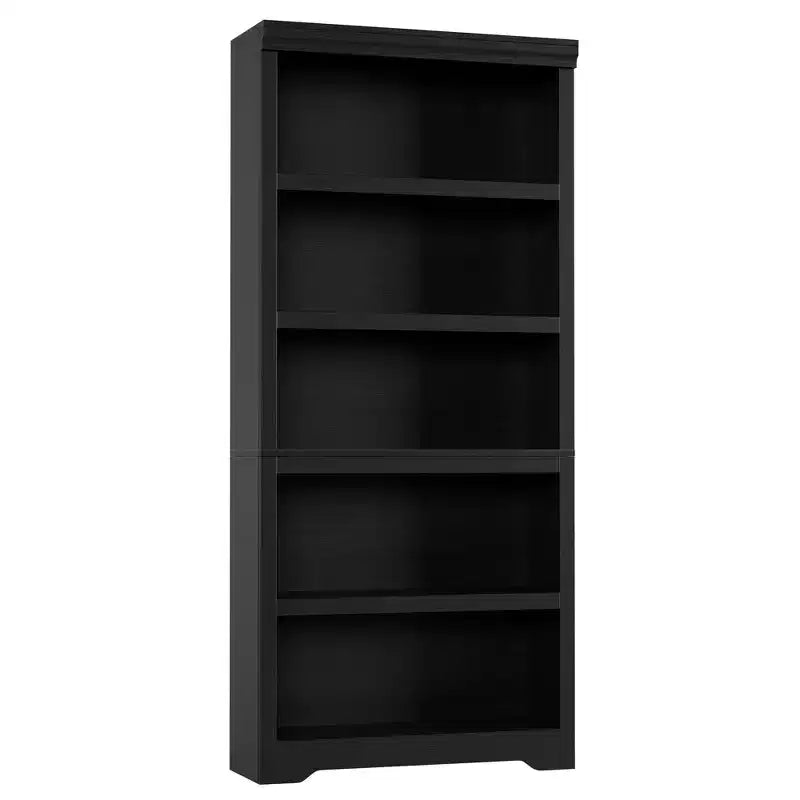 Étagère de style rustique à 5 niveaux, bibliothèque haute de 175 cm avec étagères réglables et conception antidérapante, étagère de rangement ouverte pour bureau à domicile, salon