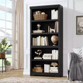 5-Tier Farmhouse Bookshelf, 69 Tall Bookcase with Adjustable Shelves & Anti-Slip Design, Open Storage Rack for Home Office, Living Room
