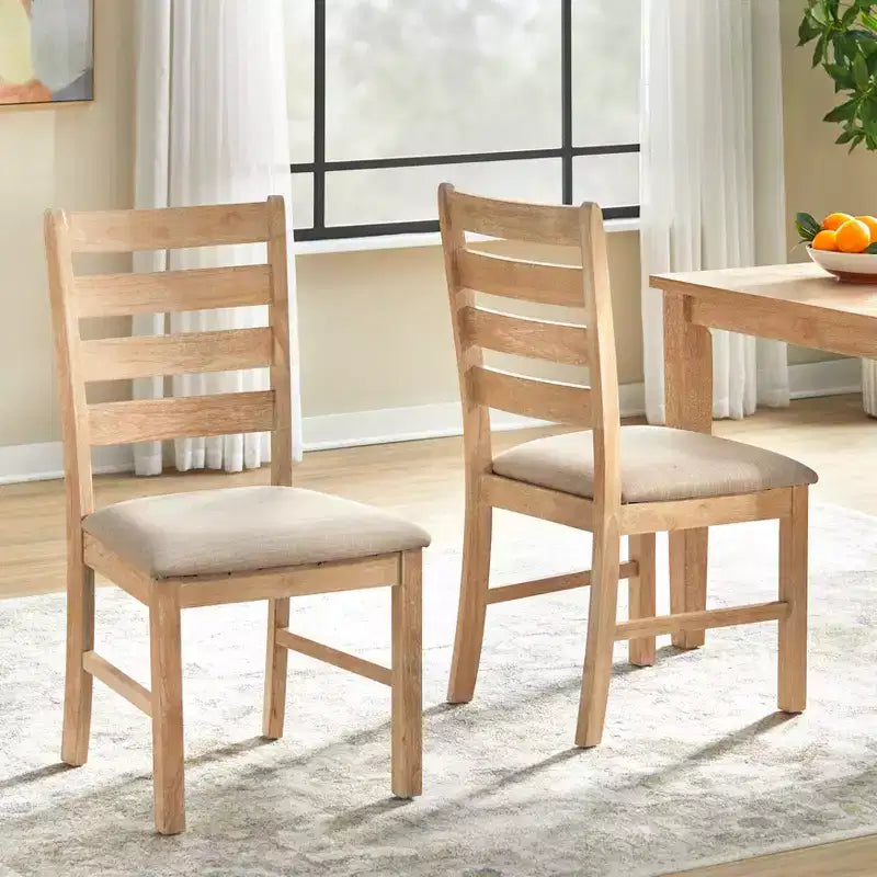 Lifestorey 7pc Peggy Farmhouse Rectangular Dining Set