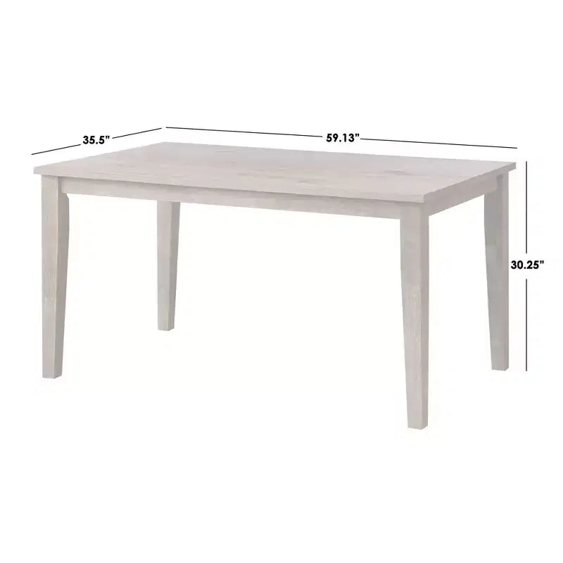 Lifestorey 7pc Peggy Farmhouse Rectangular Dining Set