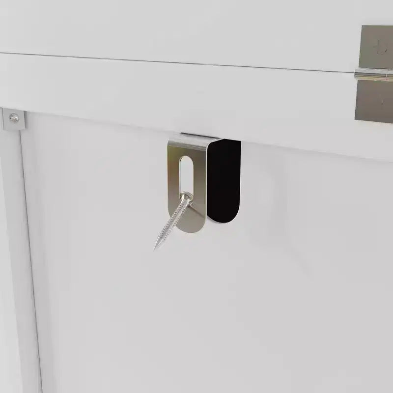 Commode à langer blanche, Organisateur de chambre de bébé spacieux avec tiroirs et placards pour couches, vêtements et jouets