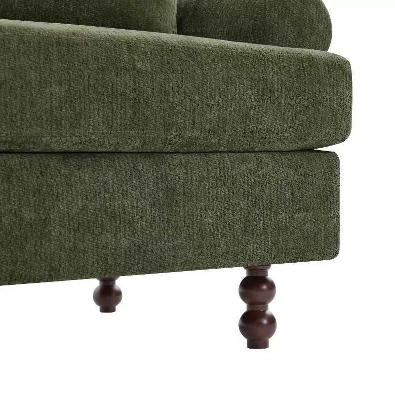 Christopher Knight Home Hassan Modern 81.5 3-Seater Wooden Chenille Upholstered Sofa with Throw Pillows
