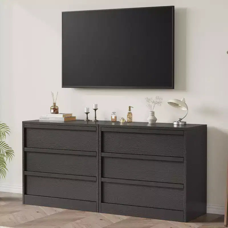 Table de chevet haute à 3 tiroirs – Table d'appoint et table de chevet moderne avec grand espace de rangement et kit anti-basculement pour chambre et salon