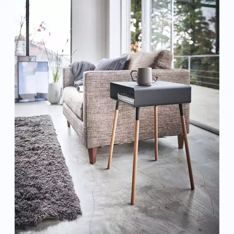 Storage Table - Tall (23 H) - Steel + Wood