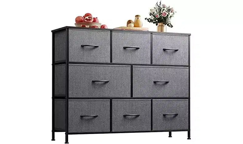 DEXYLLO 8 Drawer Dresser for Bedroom, Fabric Dresser with Large Storage Drawer Unit for Entryway, Chest of Drawers for Living Room