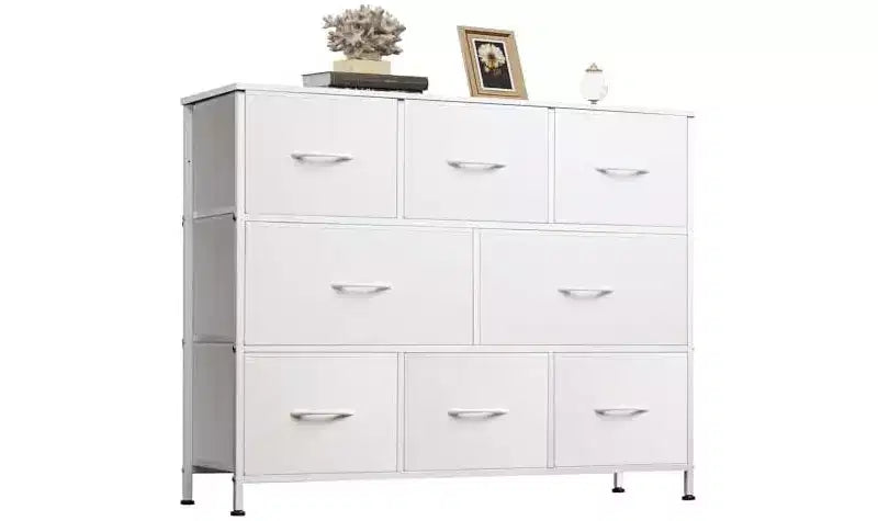 DEXYLLO 8 Drawer Dresser for Bedroom, Fabric Dresser with Large Storage Drawer Unit for Entryway, Chest of Drawers for Living Room