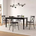 Salido Black Finish Dining Set - 5-Piece - iNSPIRE Q