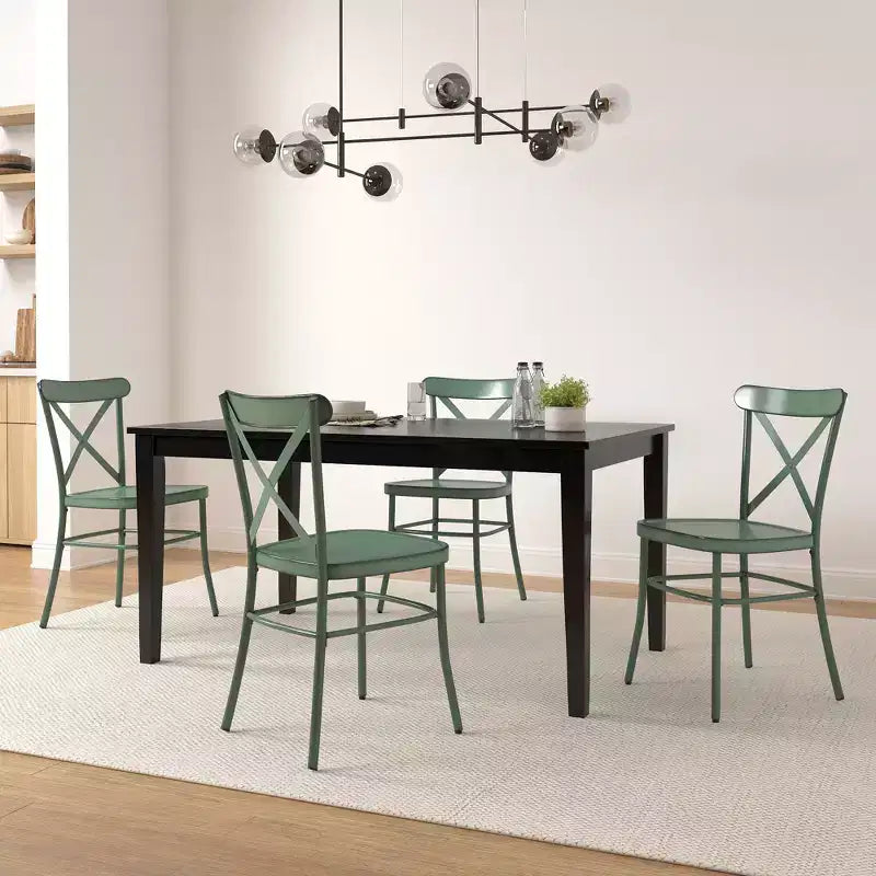 Salido Black Finish Dining Set - 5-Piece - iNSPIRE Q