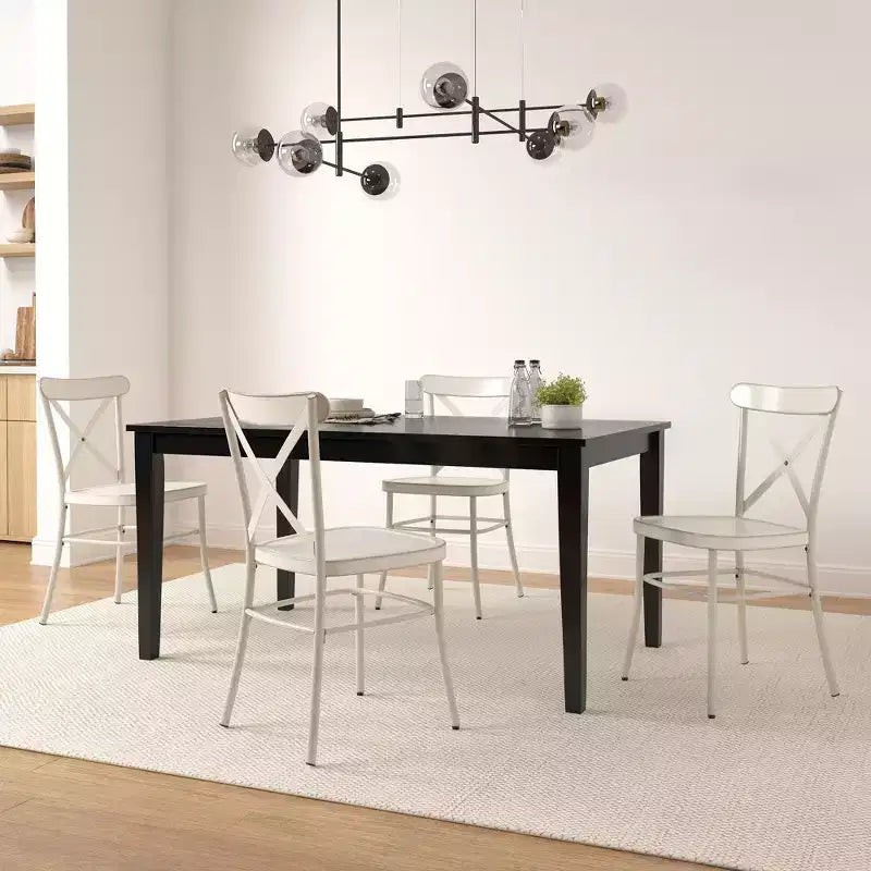 Salido Black Finish Dining Set - 5-Piece - iNSPIRE Q