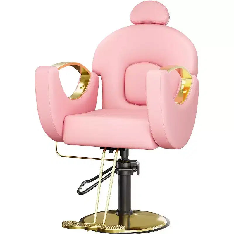 Acekool Reclining Salon Chair Hydraulic Barber Chair 360 Swivel Height Adjustable with Footrest