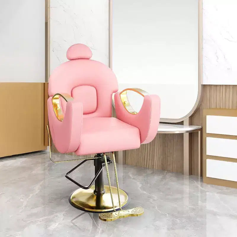 Acekool Reclining Salon Chair Hydraulic Barber Chair 360 Swivel Height Adjustable with Footrest