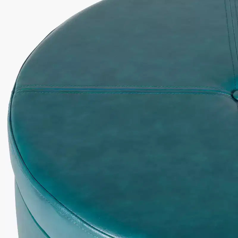 Large Round Storage Ottoman - HomePop